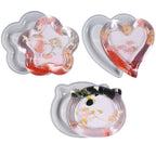 Voyyphixa 3PCS Resin Tray Molds, Heart Coaster Silicone Molds for Epoxy Resin Cat/Flower Shape for Resin Casting DIY Craft Art Candle Holder Home Decoration Ornament Jewelry Dish (3PCS)