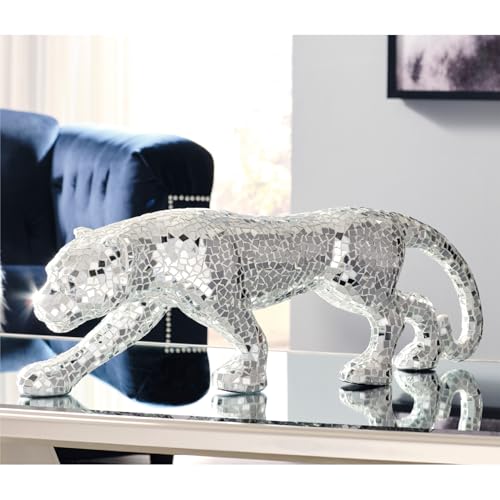 Signature Design by Ashley Drice Mixed Media Lion Sculpture, Silver