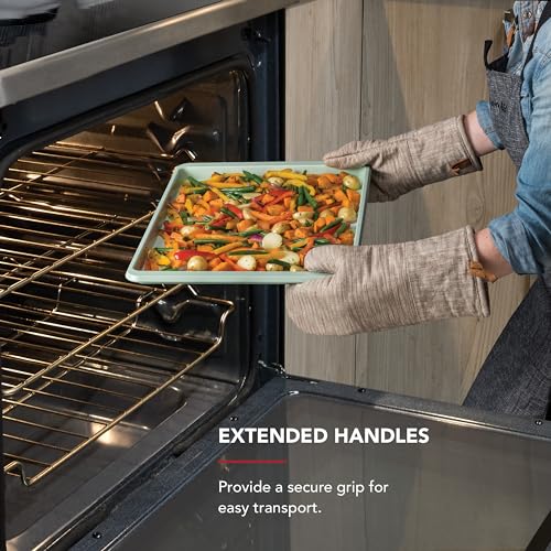 KitchenAid 13x18in Nonstick Aluminized Steel Baking Sheet, Pistachio - color: Pistachio, size: 13 x 18 Inch
