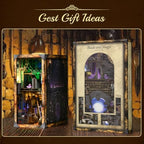 MiniCity Book Nook Kit, DIY Miniature Dollhouse Booknook Kit with Led Light and Dust Cover (Blade and Magic) - style: Blade and Magic