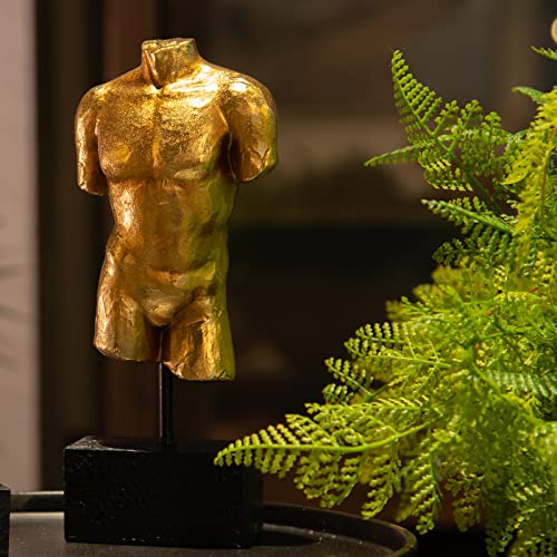 Guichifun Sculptures Home Decor Bust Male Statue - Figure Resin Decoration Modern Gold Decorative Figures Home Art Sculpture Christmas Birthday Gifts for Men&Women 3 X 1.5 X 8.5 Inch - color: Male