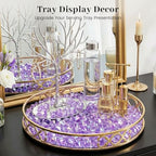 DomeStar 550PCS Small Purple Vase Fillers, Acrylic Fake Ice Rocks Purple Gems Crystals Plastic Diamonds Table Centerpiece Fish Tank Table Scatter Photography Props Display Decor (0.4 * 0.6inch) - color: Bright Purple