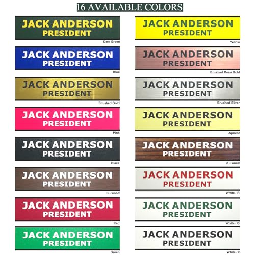 Personalised Double Side Counter Top Sign for Reception Desk Lobby Counter Waiting Room 2"x8" - size: 2"x8"