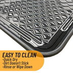 Ottomanson 15" x 30" Multi-Purpose Boot Tray – Waterproof Shoe & Pet Feeding Spill Tray, Litter Box & Pee Pad Holder, Painting & Planting Mat, 1.2" Raised Edge Floor Protection - color: A Black, size: Tray - 15" x 30"