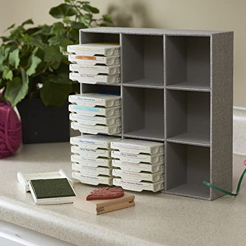 Household Essentials Grey 728-1 Deep 9 Section Drawer Organizer Box for Storage 12 in x 3.13 - color: Silver