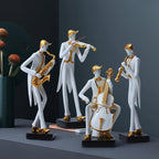 HAUCOZE Music Decor Musician Statue Cello Sculpture Figurine Music Lovers Gift for Studio Living Room Office 10 Inch