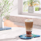 Acrylic Coaster for Desk, Clear Bar Drink Coaster, Clear Cloud Shape Coffee Cup Coaster, Perfect for Tabletop Protection and Accessories Display. - color: Transparent Blue