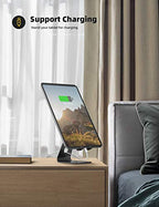 Lamicall Tablet Stand, Tablet Holder for Desk - Multi-Angle Adjustable Tablet Desktop Dock Gifts, Compatible with iPad Pro 11, 12.9, Air, Mini, Fire HD, Galaxy Tab, and Other 4-13" Tablets, Black - color: Black
