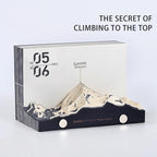 Mount Everest 3D Paper Sculpture Desk Calendar, Daily Tear-Off Calendar with Mountain Design, 100 Motivational Quotes, 100 Notepad Pages, Hidden 6 Camps, Desk Art & Inspirational Gift for Climbers, Adventurers, Office & Home Decor