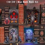 CCCDF Book Nook Kit - DIY Miniature House Dollhouse Kit for Adults and Teens, Booknook Tiny House Bookshelf Decor Book Nook, Gifts for Family, Friends (Throne of Blood) - style: Throne of Blood