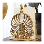 Bookends Creative Light Luxury Bookends Simple Retro Book Reading Rack Desk Desktop Storage Brass Book Stand Ornaments Home Decorations Decorative Bookends
