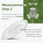 11.5" Microwave Turntable Compatible with Samsung DE63-00624A DE74-20102D, 11 1/2 inch Replacement Microwave Glass Plate for GE WB49X10097 WB49X10224 - size: 11.5" Big Coupler Hole