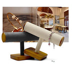 Solid Wood Bracelet Watch Organizer Display Stand T-bar Jewelry Bracelet Display - color: T shape display