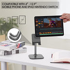 Doboli Cell Phone Stand, Phone Stand for Desk, Phone Holder Stand Compatible with iPhone and All Mobile Phones Tablet, Gifts for Adults Women Men Mom Wife, Space Gray - color: Space Gray