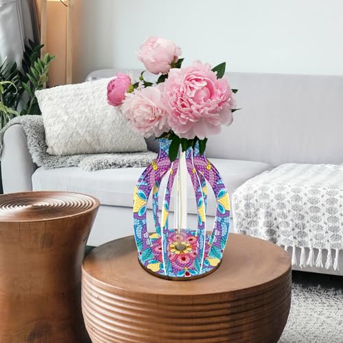 ILYUFO Diamond Art Kits for Adults, DIY Vase Diamond Art, Diamond Painting Kit, Ideal Desktop Ornaments & Thoughtful Female Gifts (Magic) - color: magic