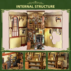 MiniCity Book Nook Kit, DIY Miniature Dollhouse Kit 3D Puzzles for Adults Tiny House Mini Home Craft Bookshelf Nook Puzzle Book Decor Gifts for Teenagers Book Lovers (The Radium Lady) - style: The Radium Lady