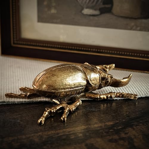 Gold Insect Wall Decor - Unique Bug and Beetle Design Gold Resin, Perfect for Victorian and Modern Home Decor