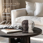 Heavy Duty Book Ends for Shelves - Book Ends for Heavy Books, Book Stopper for Shelves, Bookends for Shelves, Book Ends Unique, Bookends Decorative, Aesthetic Bookshelf Decor, The Tranquil Faces