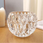 Glass Flowerpot, Planters,Vase, Hydroponic Flowerpot, Candy Bowl, Candlestick,Key Bowl,Decorative Bowls (A) - style: A