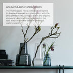 Holmegaard Flora Vase by Louise Campbell | Mouth-Blown Glass | Smoke | 4.7 Inch - color: Fumo, size: 9x9x13.2
