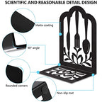 Book Ends,Metal Bookend,Bookend Decorative Heavy Book Ends for Shelves, Home Decorative Bookends for Heavy Books,Non-Skid Black Book Holder for Kitchen Housewarming Cooking Lover Gifts - style: Kitchen2