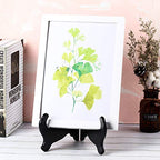 Tatuo 2 Packs Wooden Plate Stands for Display, Plate Holder Display Stand, Picture Frame Stand Easels, Tabletop Art Holder, Book Dish Decorative(12 Inch,Black) - size: 12 Inch