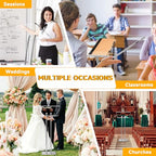Acrylic Podium Lectern with Iron Stable Bottom, Pulpits for Churches with 10MM Thickened Acrylic Countertop, Multi Function Pulpit for Modern Classroom Music Concert Wedding Conference Event - color: silvery