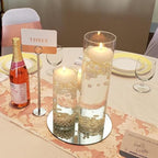 WGVI Quality Thick Weighted Clear Cylinder Glass Vases, 3" W x 16" H, Skinny Bud Tall Vase Floral Bouquet Flower Arrangements Wedding Centerpieces Container Candle Holders Home Decor, 1 Piece - size: 3"x16"H