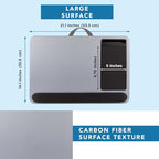 LAPGEAR Home Office Pro Lap Desk with Wrist Rest, Mouse Pad, and Phone Holder - Silver Carbon - Fits up to 15.6 Inch Laptops - Style No. 91615 - color: Silver Carbon, size: Home Office Pro W/Wrist Rest