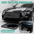 Oil Drip Mat for Under Car, 34x22in Silicone Oil Spill Mats for Garage Floor, No Splatter Non-Slip Oil Catch Pan Driveway Oil Drip Tray,Easy to Clean-Grey - color: Grey