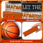 Yuntau 4 Pcs Basketball Table Decorations 2026 Sport Tiered Tray Decor Ball Wooden Sign Blocks Basketball Room Decor Farmhouse Centerpieces for Home Shelf Locker Bedroom Senior Night Party Gifts - style: Basketball