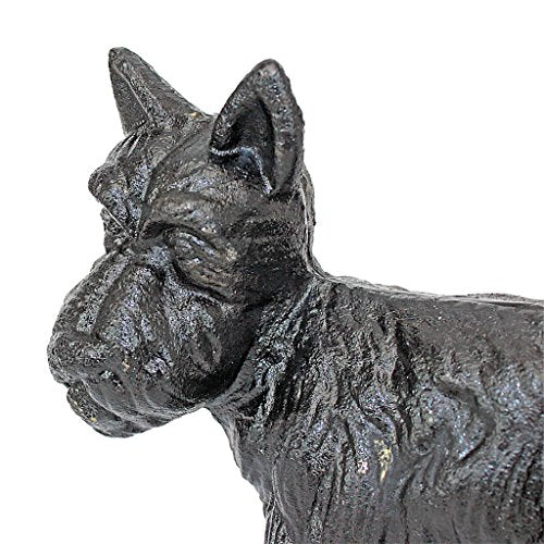 Design Toscano Naughty Peeing Scotty Dog Die-Cast Iron Bookend and Doorstop - style: Naughty Peeing Dog