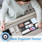 Desk Drawer Organizer, Office Drawer Divider Organizer Tray with 6 Compartments, Metal Mesh Desktop Organization and Accessories for Stationery Makeup Kitchen Toolroom School ＆ Office - size: Small