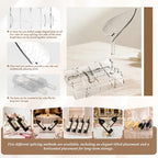 Clear Acrylic Wine Rack, Modular Stackable Countertop Wine Bottle Holder with Leaf Shaped Support, Multi Purpose Versatile Wine Display Stand for Home Bar Party Daily Organizing (4pcs) - color: Transparent - 4pcs