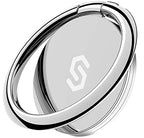 Syncwire Cell Phone Ring Holder Stand, 360 Degree Rotation Finger Ring Kickstand with Polished Metal Phone Grip for Magnetic Car Mount Compatible with iPhone, Samsung, LG, Sony - Silver - color: Silver, size: 1 Pack