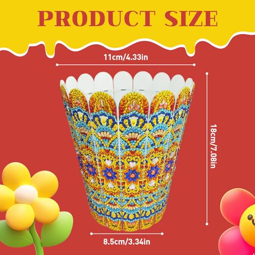 ILYUFO Diamond Art Kits for Adults, DIY Flowerpot Diamond Art, Diamond Painting Kit, Ideal Desktop Ornaments & Thoughtful Female Gifts (Wealth) - color: wealth