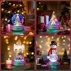 EEEKit 2 Pack 6 Colors LED Light Base, 3-inch Non-Slip Round Stand Display Plate Flat & Spherical Recess Show Crystal Ball Stand for 3D Crystal Glass Art - color: Round