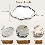 Ceramic Jewelry Dish for Women, Jewelry Tray Trinket Dish, Cloud Jewelry Holder Plate, Watch Keys Tray Ring Dish Holder for Mother's Day/Christmas/Thanksgiving/Birthday Gift(Silver) - color: Silver