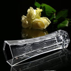 CS Crystal Vase 12-inch high, Tulip Design, for Flowers & Decor. Lovely Nice Shiny Piece. Perfect as a Gift, Suitable for All Occasions. - style: Tulip Design