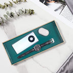 MAONAME Green Bathroom Tray, Plastic Vanity Tray, Narrow Countertop Trays with Handles, Perfume Organizer Trays for Dresser, Bathroom Accessories, 13.8" x 6" x 1.57" - color: Green
