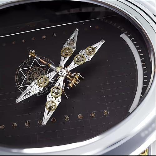 Mechanical Metal DIY 3D Dragonfly Model Insect Brass Puzzle Steampunk Electric Mechanical, Assembly DIY Gift Craft Hobby for Men (Dragonfly B) - style: Dragonfly B
