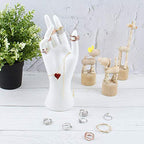 AUEAR, Female Mannequin Hand Display for Jewelry Holder Bracelet Necklace Ring Stand (White, 8.66"x2.95", 1 Pack) - color: White, size: 1 Pack