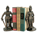 Design Toscano SP14917 Medieval Knight Iron Bookends, bronze - style: Medieval Knight