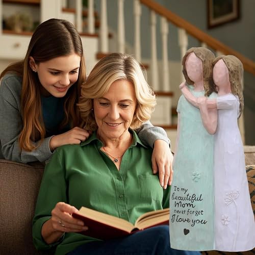 Gifts for Mom, Birthday Gifts for Mom from Daughter, Sculpted Hand-Painted Figurine (Green) - color: Green