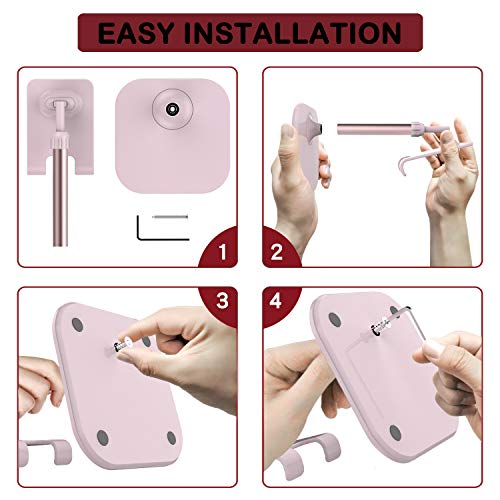 Doboli Cell Phone Stand, Valentine's Day Gifts for Teens Girls Boys Adults Women Men Mom Wife, Phone Stand for Desk, Phone Holder Stand Compatible with iPhone and All Mobile Phones Tablet, Pink - color: rose gold pink