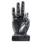 Nice purchase Hand Finger Gesture Desk Statues Fingers Sculpture Creative Home Living Room Cabinet Shelf Decoration (OK Gesture in Silver) - color: Ok Gesture in Silver