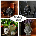 BIGEBO Candle Jar Mold Silicone, 1 Pcs Realistic Devil's Eye Plant Pot Resin Molds Silicone for DIY Jewelry Candle Holder Succulent Planter Resin Art Craft Home Deco