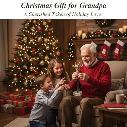 Grandpa Gifts from Grandkids, Exquisite Handmade Giraffe Grandpa Birthday Gifts from Granddaughter Grandson Funny Home Decor, Great Grandfather Grandparents Present for Father's Day - style: TO MY GRANDPA