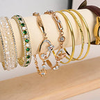 Bracelet Display Holder Bangle Storage Single Tier T-bar Stand Towers for Jewelry Wrist Watch Organization, White