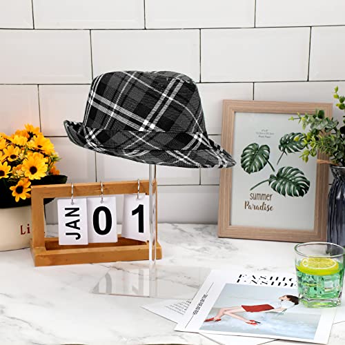 Yookeer 2 Set 14 Inch Clear Acrylic Hat Stands and Wig Display Rack Stands for Multiple Hats Display Tabletop Baseball Caps Watch Tabletop (Square Bottom) - color: 14 Inch in Height, style: Square Bottom